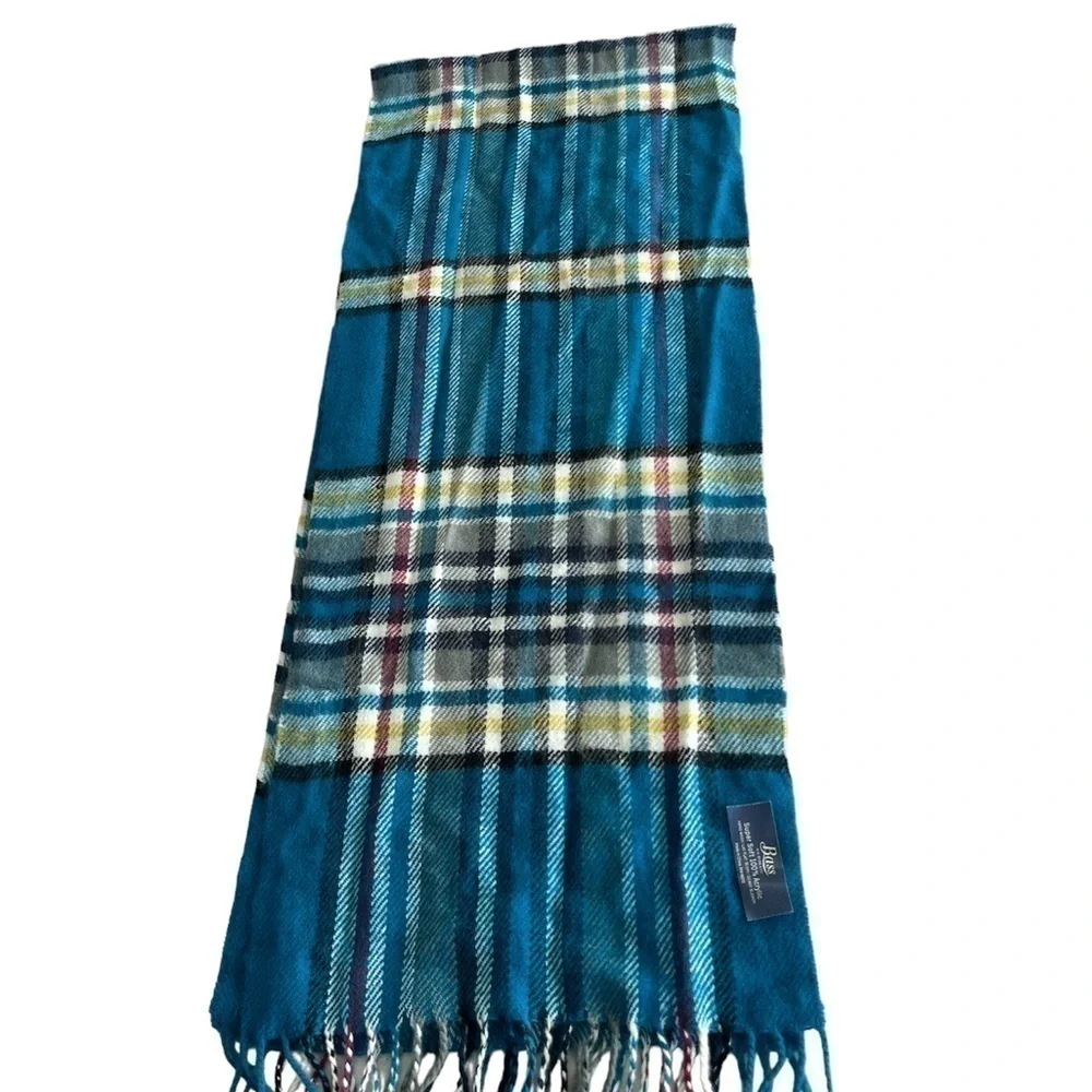 Plaid large scarf. 62 inches by 12 inches wide